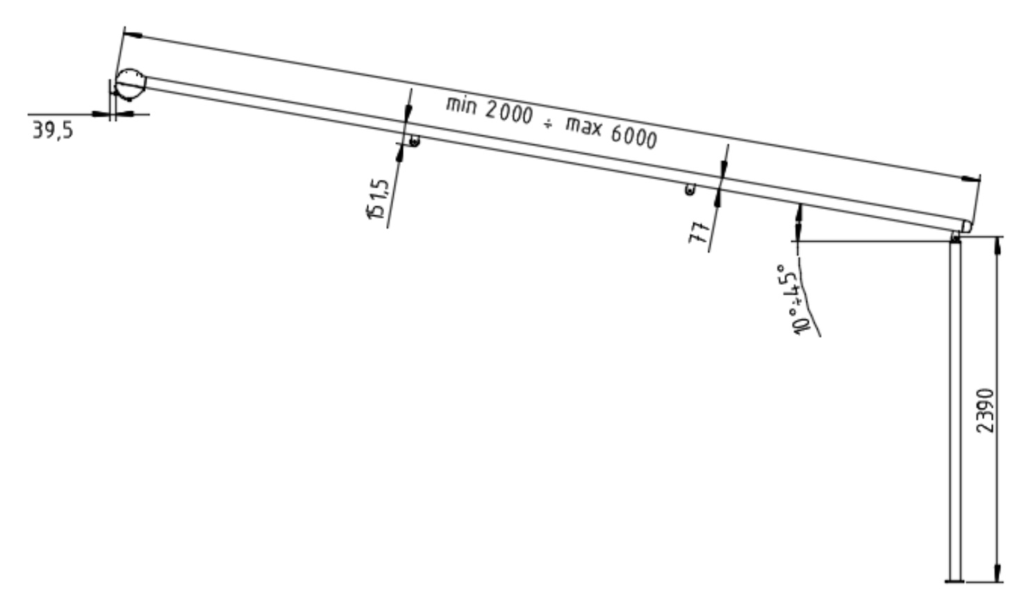 Pergola ZIIIP falra szerelhető multimodul
