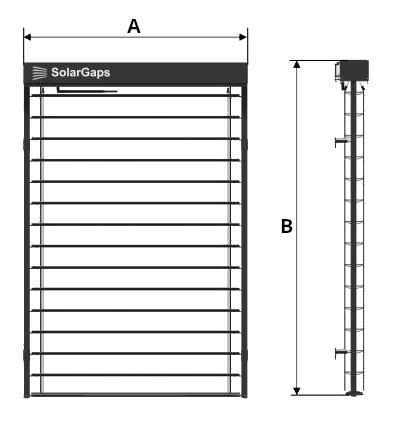 SolarGaps méretek A B