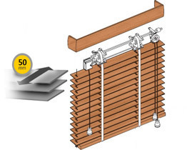 Wooden blinds made to measure