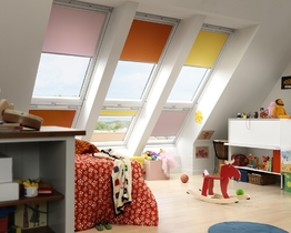 VELUX DKL sötétítő rolók oldalrúddal