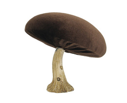Dekoracja Velvet Gomba 12 cm barna