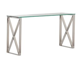 Senso konzolasztal ezüst 120x40x80cm