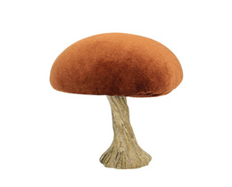 Dekoracja Velvet Gomba 10 cm narancs