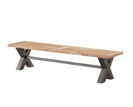 Pad Moscal 160x40x46 fekete-natúr