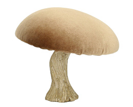 Dekoracja Velvet Gomba 17 cm karamell