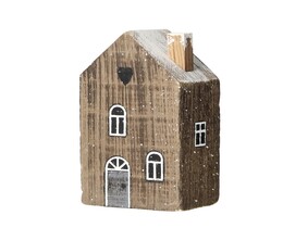 Dekoracja Snow House 12cm sötétbarna