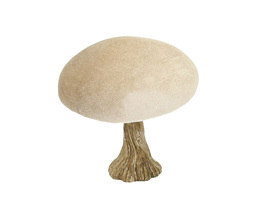Dekoracja Velvet Gomba 10 cm bézs