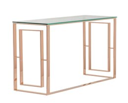 Eternic konzolasztal rozéarany 120x40x80cm