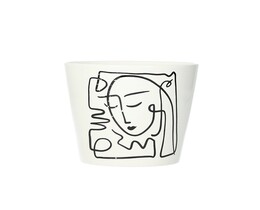 Virágcserép takaró Face II 12cm