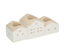 Świecznik Hauses 13x5x7cm fehér