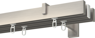 Curtain pole with end cap