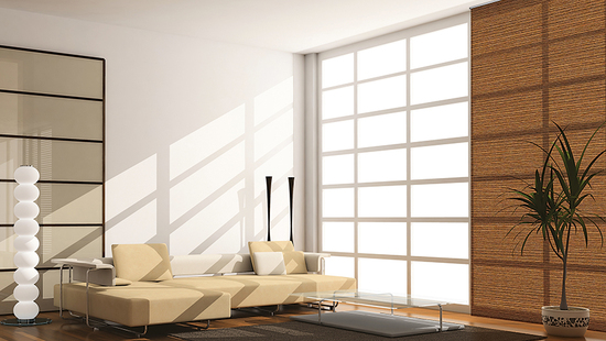 Szabadon lógó belső redőnyök