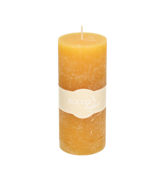 Świeca Lea 15cm mustard